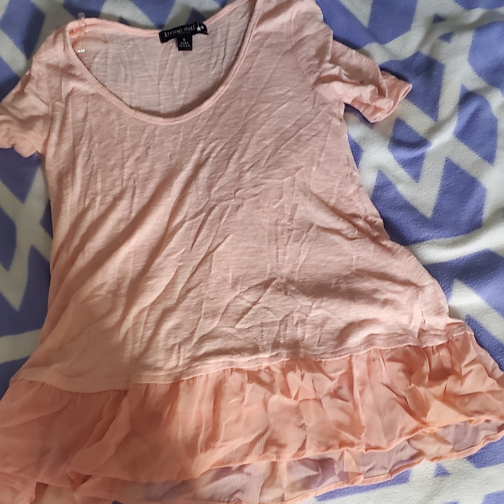 Women's S shirt dress pink